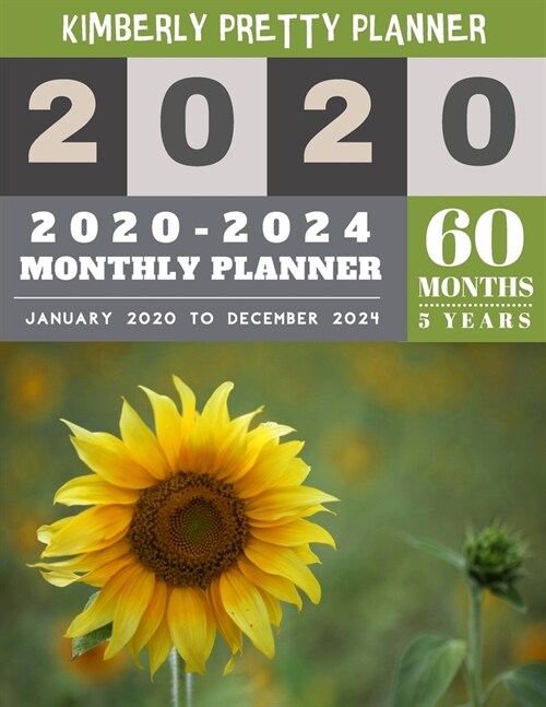 2020-2024 Monthly Planner: 60 Month Planner - 2020-2024 Yearly And Monthly Planner To Plan Your Short To Long Term Goal With Username And Passwor (Paperback)