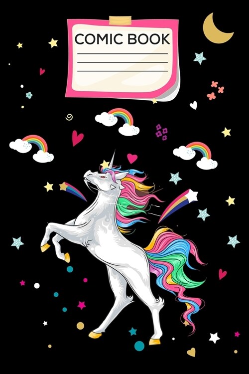 Comic Book: Unicorn comic book for kids 6-8 under $7, Unicorn comic book for kids, This is Unicorn comic book sketchbook and comic (Paperback)