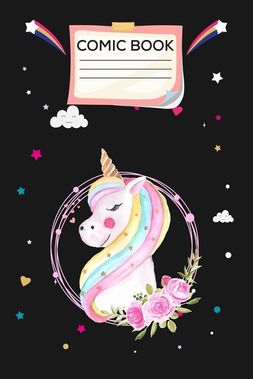 Comic Book: Unicorn comic book for kids 6-8 under $7, Unicorn comic book for kids, This is Unicorn comic book sketchbook and comic (Paperback)