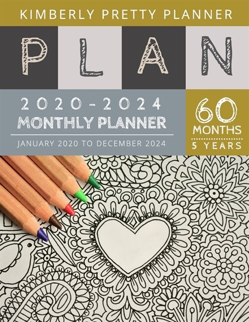 2020-2024 5 Year Monthly Planner: make shithappen book: internet Logbook and Journal, 60 Months Calendar (5 Year Monthly Plan Year 2020, 2021, 2022, 2 (Paperback)