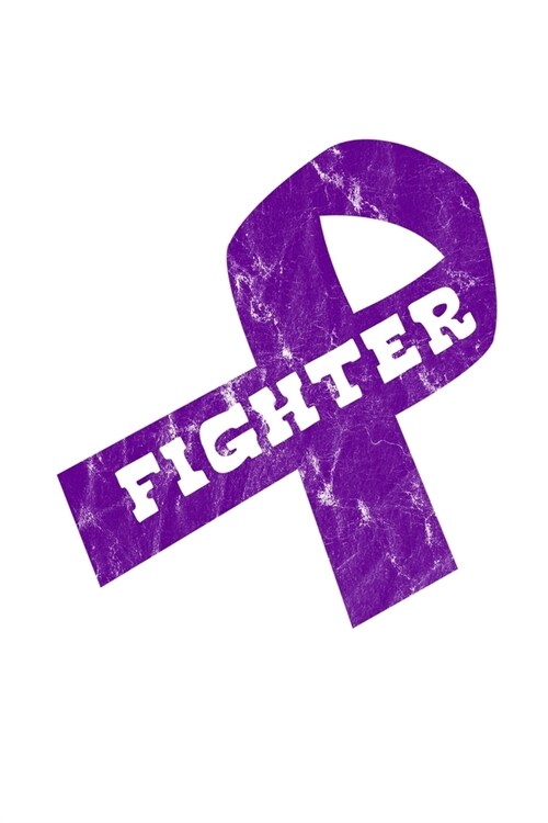 Fighter: Purple Ribbon Awareness Food Meal Planner Undated Journal 6x9 120 pages (Paperback)