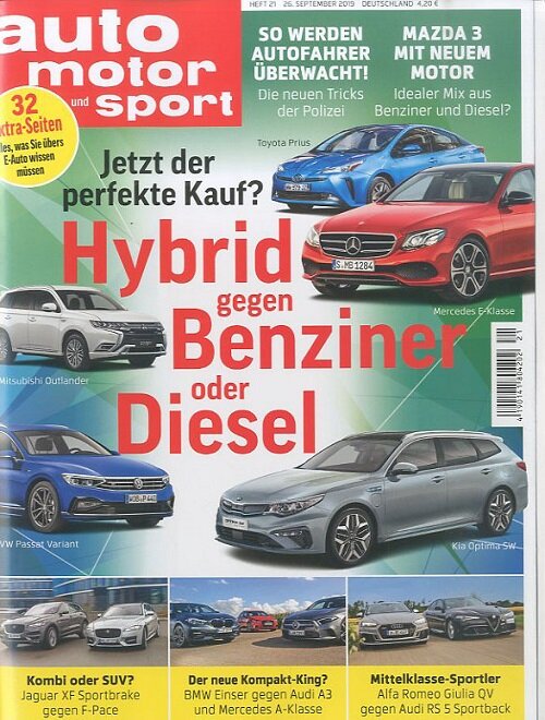 Auto Motor + Sport (격주간 독일판): 2019년 09월 26일