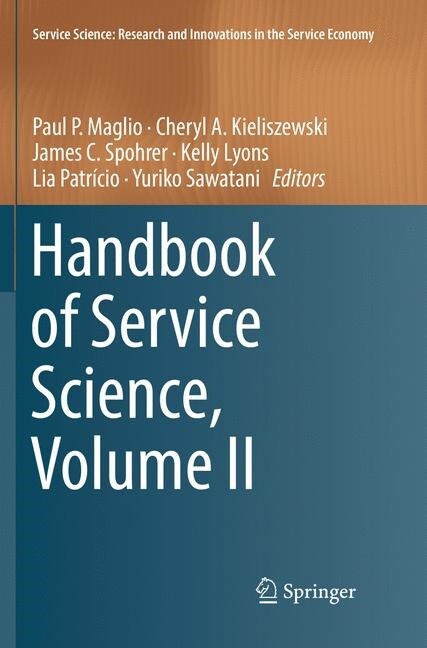 Handbook of Service Science, Volume II (Paperback)