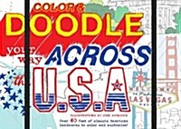 Color & Doodle Your Way Across the USA (Hardcover)