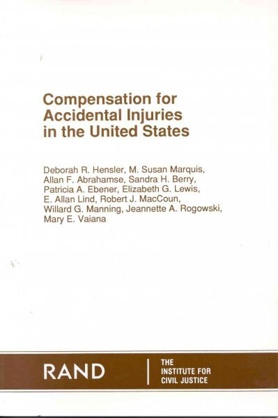 Compensation for Accidental Injuries (Paperback)