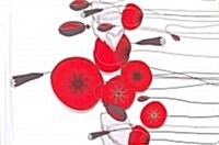 Small Hardbound Notebook - Round Poppies (Hardcover)