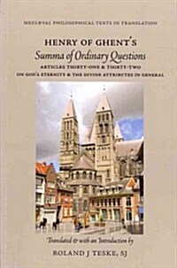 Henry of Ghents Summa of Ordinary Questions (Paperback)
