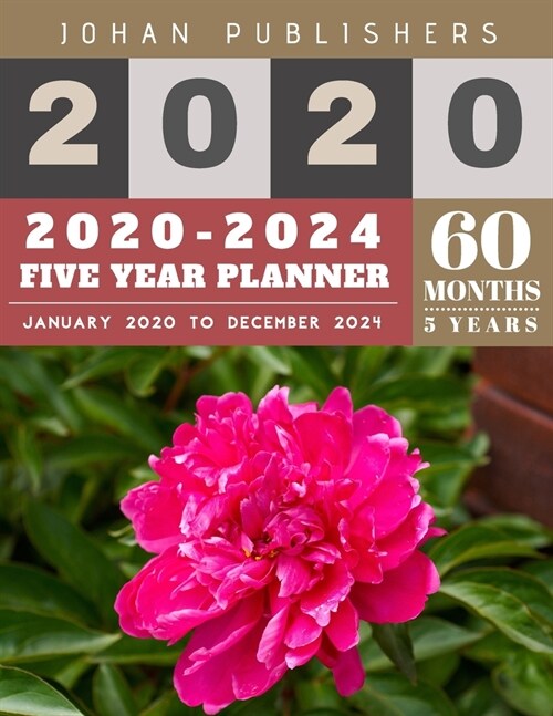 5 Year Planner 2020-2024: 2020-2024 Monthly Planner Calendar - internet login and password - 5 Year Goal Planner - Five Year Life Goal Plan - pi (Paperback)