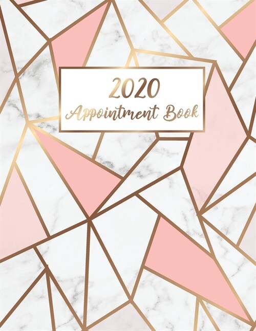 2020 Appointment Book: Marble Line Gold - 365 Days with Times Daily and Hourly W/ To Do List Schedule Agenda Logbook - 2020 Diaries Appointme (Paperback)