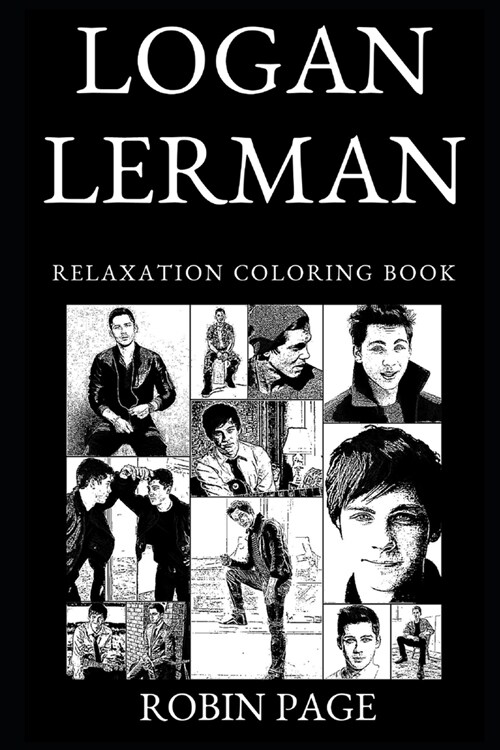 Logan Lerman Relaxation Coloring Book (Paperback)