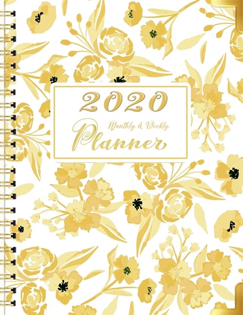 2020 Monthly and Weekly Planner: Simple One Year Calendar Planner from JAN to DEC 2020 with Monthly and Weekly View, Birthday, Password, Goals, To Do (Paperback)
