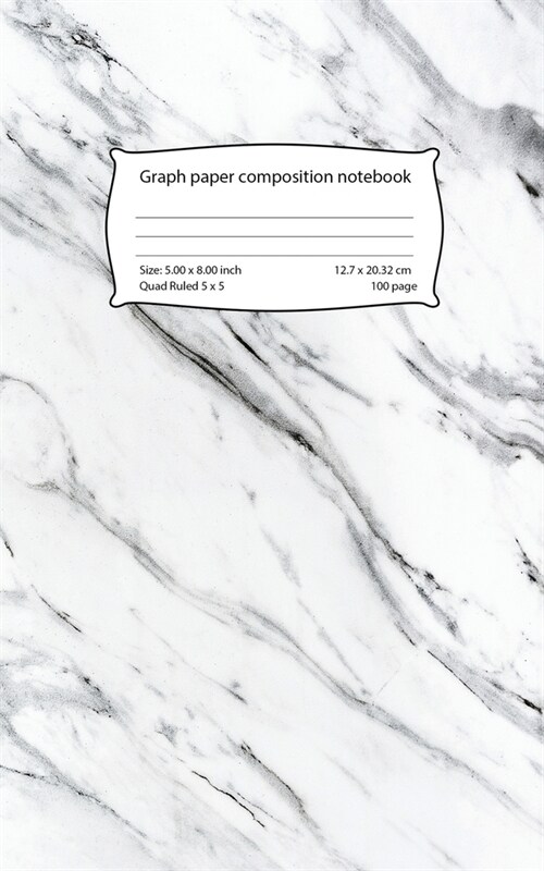 Graph paper composition notebook: Composition notebook graph paper - Quadrille notebook mead graph notebook - used for math or science purposes for te (Paperback)