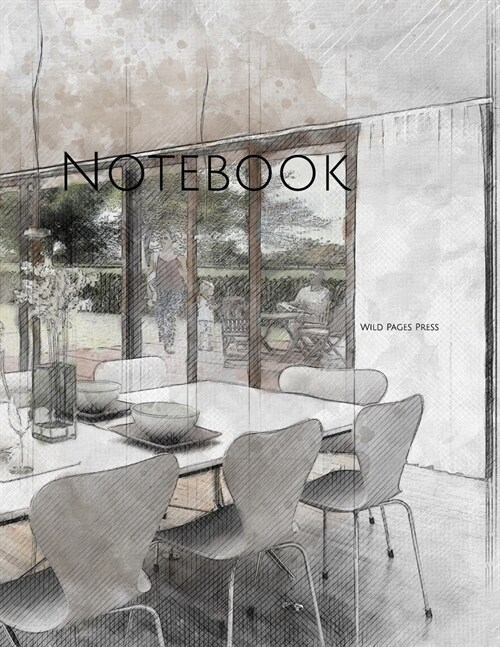 Notebook: interior sketch design drawing home architecture designing (Paperback)
