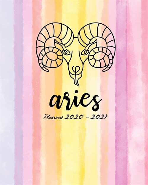 Planner 2020-2021: Aries Two Years Planner with Monthly Planner and 52 Weeks Saving for Organizer Agenda Schedule Notebook Journal and Bu (Paperback)
