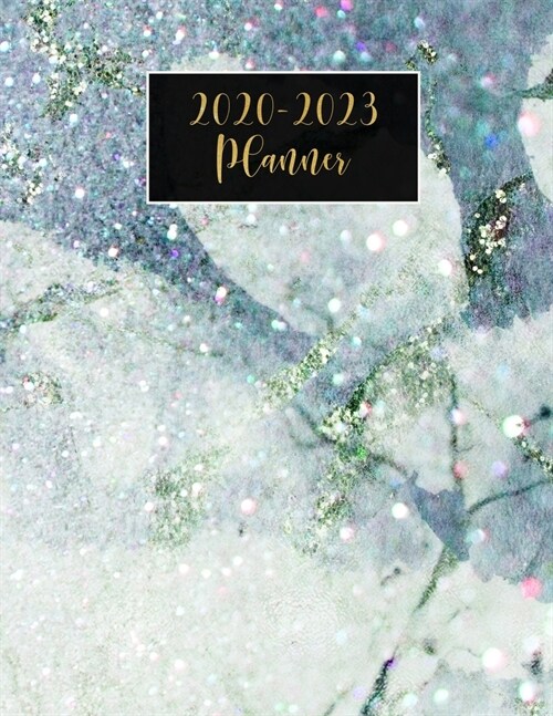 2020-2023 Planner: Beautiful Marble 4 Year Monthly Planner, At A Glance Calendar Christmas Gift, Birthday Gift Ideas for Him or Her, Larg (Paperback)
