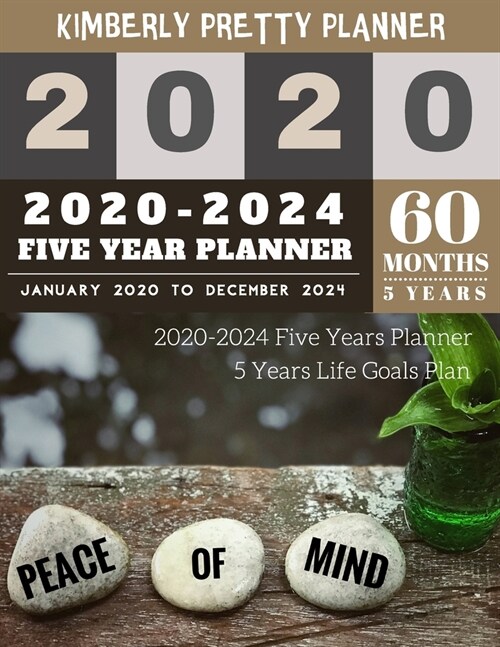 5 year monthly planner 2020-2024: monthly planner 5 year - 2020-2024 Monthly Planner Calendar - 5 Year Planner for 60 Months with internet record page (Paperback)