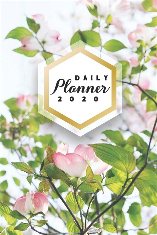 Daily Planner 2020: Cherry Blossoms Pink Flowers 52 Weeks 365 Day Daily Planner for Year 2020 6x9 Everyday Organizer Monday to Sunday Li (Paperback)