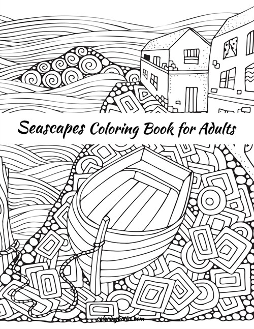 Seascapes Coloring Book for Adults (Paperback)