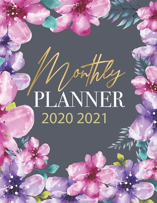 Monthly Planner 2020 2021: Two year Planner Weekly & Monthly Organizer Diary To Do List January to December 24 Month 104 Week (Paperback)