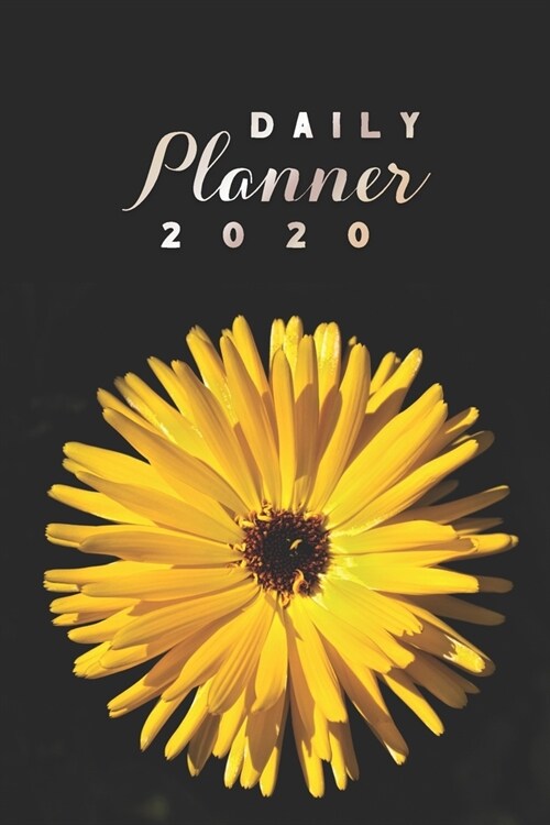 Daily Planner 2020: Yellow Dandelion Flower 52 Weeks 365 Day Daily Planner for Year 2020 6x9 Everyday Organizer Monday to Sunday Life Pl (Paperback)