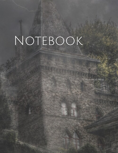 Notebook: castle fog mystical mood atmosphere masonry flash medieval (Paperback)