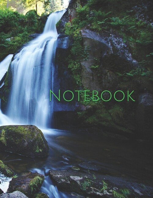 Notebook: waterfall Black Forest water nature waters forestry stream (Paperback)