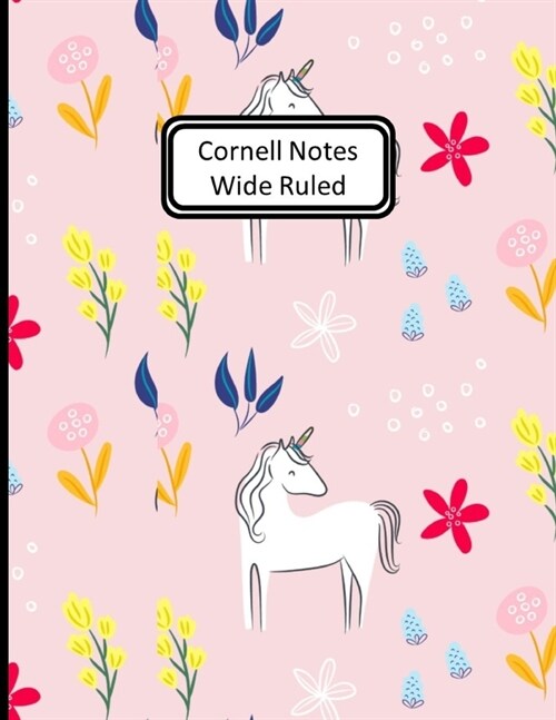Cornell Notes Wide Ruled: Large 8.5x11 - Pages: Young Students Cornell Note-Taking System Paper For Elementary Kids (Paperback)