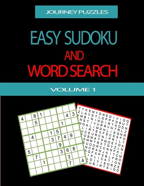 Journey Puzzles: Easy Sudoku and Word Search (Volume 1) - 80 PUZZLES (Paperback)