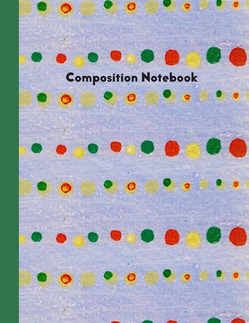 Composition Notebook: Large blank college ruled notebook with Japanese art cover (Paperback)