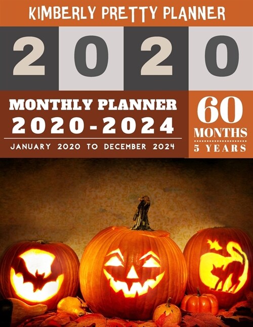 5 Year Monthly Planner 2020-2024: five year monthly planner - 2020-2024 yearly and monthly planner to plan your short to long term goal with username (Paperback)