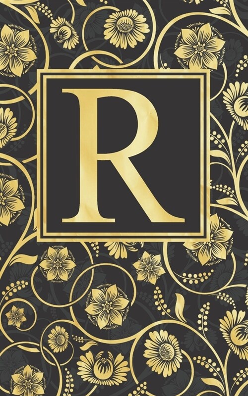 R: Beautiful Initial Monogram Letter R - Fancy Journal Notebook - Gorgeous Personalized Medium Lined Journal & Diary for (Paperback)