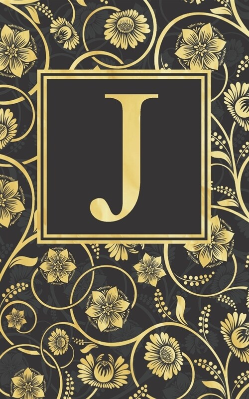 J: Beautiful Initial Monogram Letter J - Fancy Journal Notebook - Gorgeous Personalized Medium Lined Journal & Diary for (Paperback)
