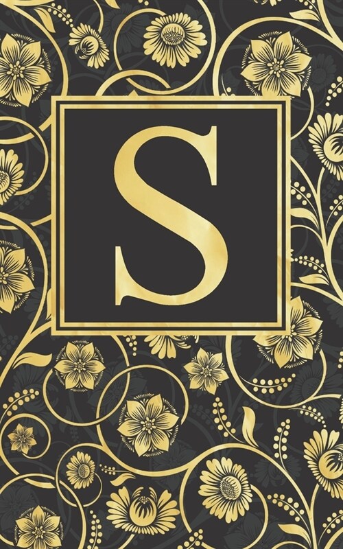 S: Beautiful Initial Monogram Letter S - Fancy Journal Notebook - Gorgeous Personalized Medium Lined Journal & Diary for (Paperback)