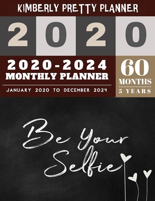 5 year monthly planner 2020-2024: 5 year monthly planner 8.5 x 11 - 60 Months Calendar Large size 8.5 x 11 2020-2024 planner, organizer and internet l (Paperback)