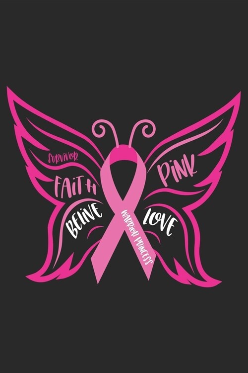 Survivor Faith Love Pink Believe: The best lined journal gift for those People who are fighting with Cancer and Breast Cancer. (Paperback)