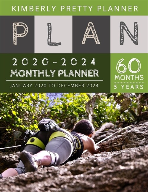 5 year monthly planner 2020-2024: 2020-2024 Monthly Planner Calendar - internet login and password - 5 Year Goal Planner - Five Year Life Goal Plan - (Paperback)