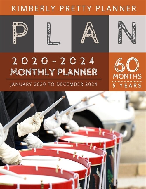 5 year monthly planner 2020-2024: 2020-2024 yearly and monthly planner to plan your short to long term goal with username and password record page - m (Paperback)