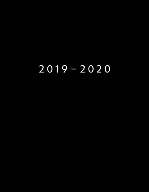 2019 - 2020: Weekly Planner Starting November 2019 - October 2020 - Week To View With Hourly Schedule - 8.5 x 11 Dated Agenda - App (Paperback)