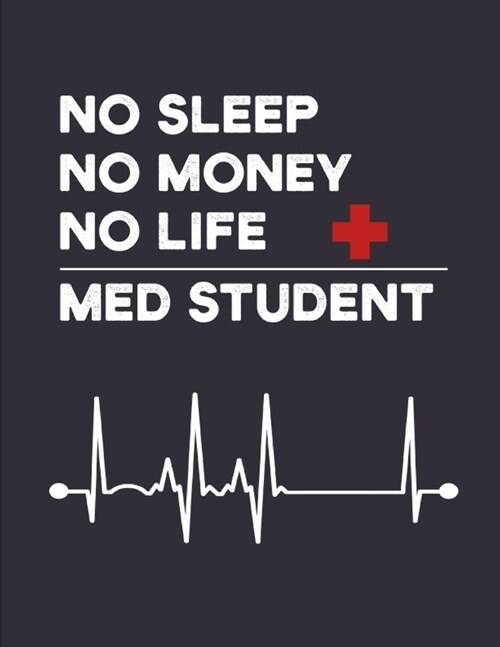 No Sleep No Money No Life Med Student: Composition Notebook Journal 100 Pages.. Medical Student Book Gift For a Future Doctor in Medical School (Paperback)