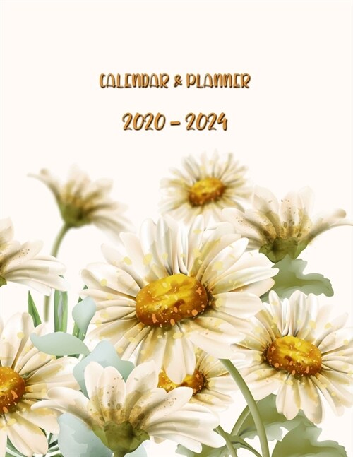 Calendar & Planner 2020-2024: Monthly Schedule Organizer - Agenda Planner for the Next Five Years, 60 Months Calendar, Appointment Notebook, Water C (Paperback)