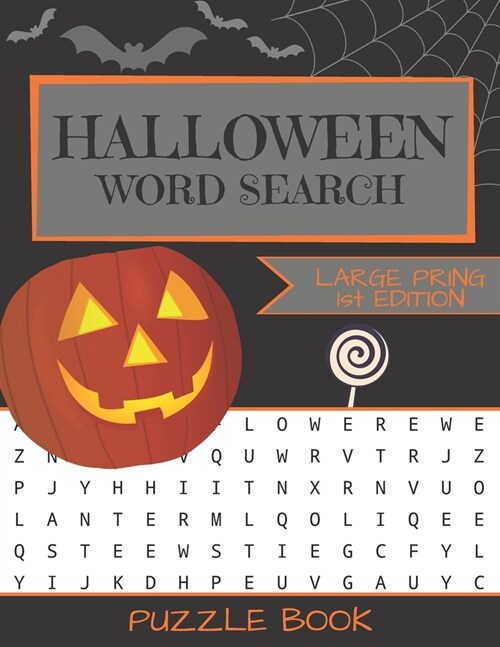 Halloween Word Search Puzzle Book: Large Print - 80 Halloween Puzzles (Paperback)