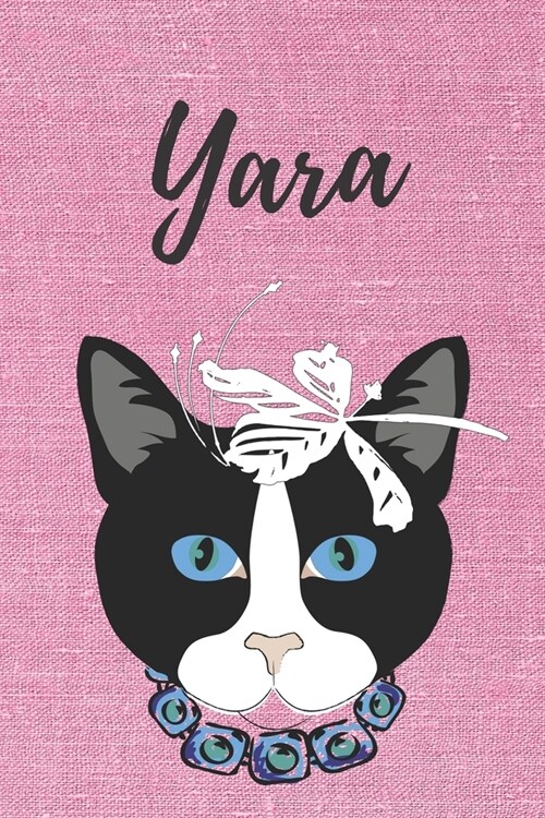 Personalisiertes Notizbuch - Katze Yara: DIN A5, 120 blanko Seiten (Paperback)