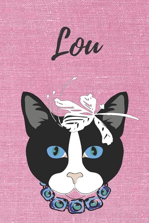 Personalisiertes Notizbuch - Katze Lou: DIN A5, 120 blanko Seiten (Paperback)