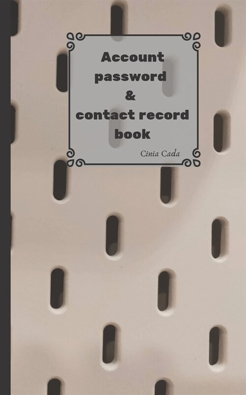 Account password & contact record book (Paperback)