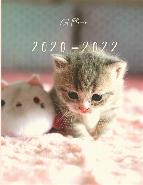 2020-2022 3 Year Planner Kitten Cat Monthly Calendar Goals Agenda Schedule Organizer: 36 Months Calendar; Appointment Diary Journal With Address Book, (Paperback)
