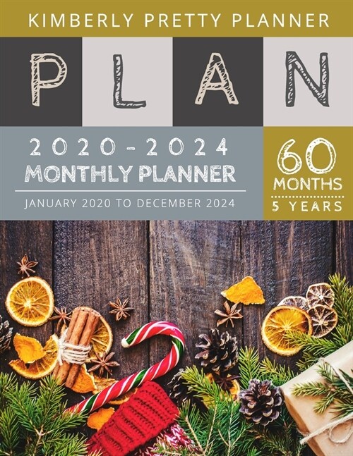 5 Year Monthly Planner 2020-2024: Womens 5 Year Planner: Password Keeper And Journal, 60 Months Calendar (5 Year Monthly Plan Year 2020, 2021, 2022, 2 (Paperback)