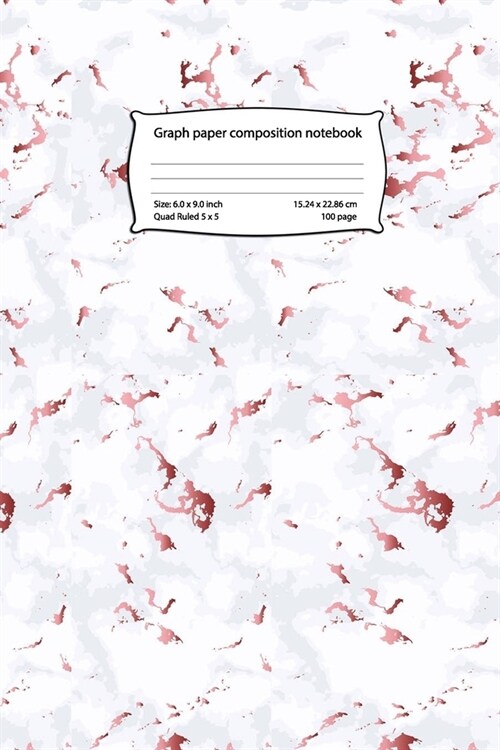 Graph paper composition notebook: Composition notebook graph paper - Quadrille notebook mead graph notebook - used for math or science purposes for te (Paperback)