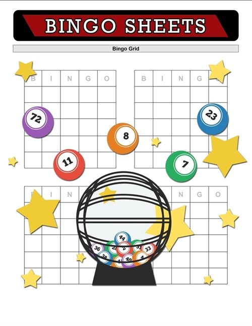 Bingo Sheets, Bingo Grid: Blank Bingo Grid Score Record, Bingo Game Record, Blank Bingo Cards, Bingo Supplies, 100 Sheets (Paperback)