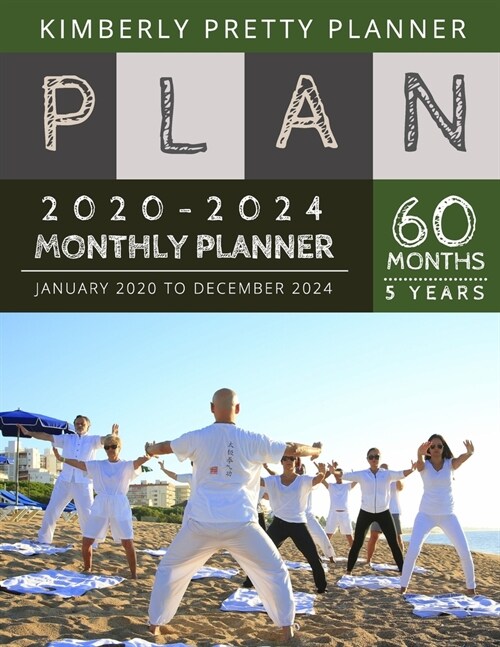 5 year monthly planner 2020-2024: 2020-2024 yearly and monthly planner to plan your short to long term goal with username and password record page - k (Paperback)