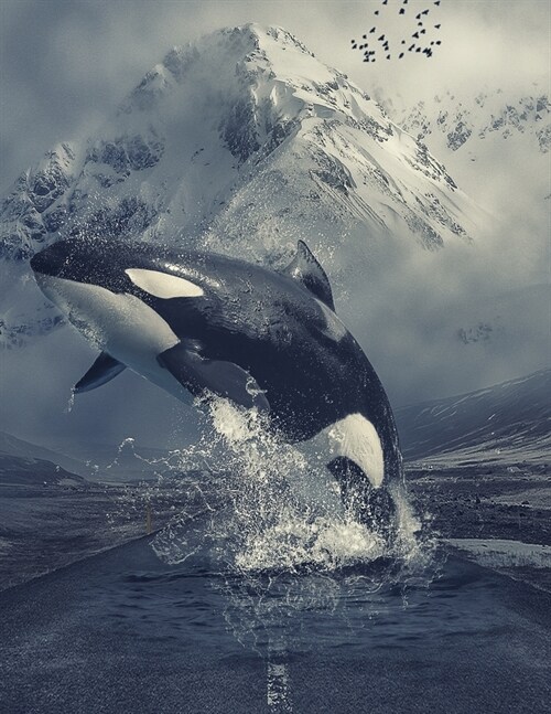 Notebook: killer whale orca animal whales ocean endangered species (Paperback)